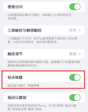 五华苹果授权维修站分享iPhone轻点无法唤醒怎么办 