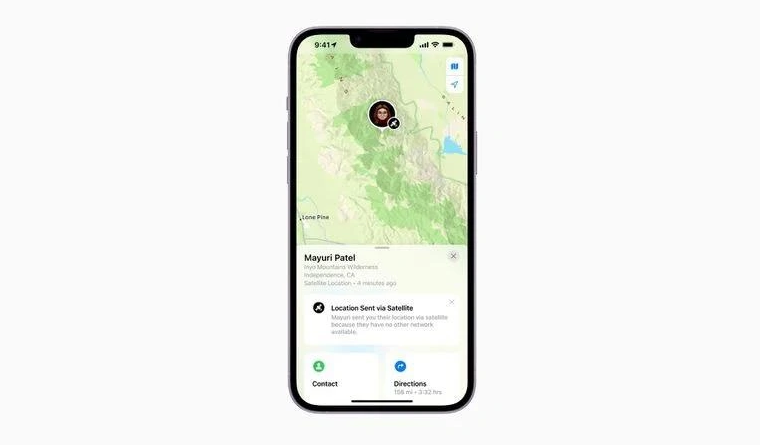 五华苹果14维修分享iPhone14系列中 FindMy功能通过卫星分享位置方法教程 